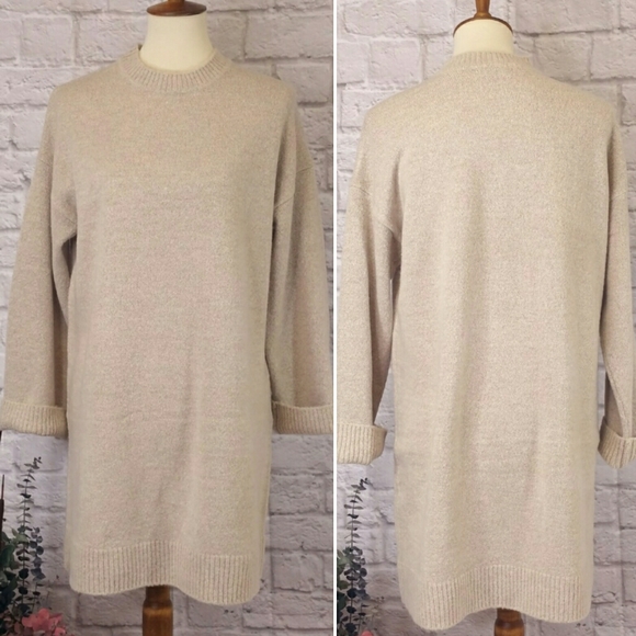 ASOS Dresses & Skirts - ASOS Crew Neck Long Sleeve Chunky Sweater Dress